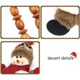 thumbnail image 4 of Adornos para árboles de Navidad, adornos navideños de felpa colgantes Papá Noel, muñeco de nieve, renos, 4 of 5