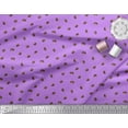 thumbnail image 3 of Soimoi Purple Cotton Cambric Fabric Coffee Beans Food Print Sewing Fabric Yard 42 Inch Wide, 3 of 3