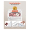 thumbnail image 3 of Airtight Food Storage Containers 4-Piece Set - 3.5/4.5 Gal Kitchen Bins - Large Capacity Rice, Pet Food, Dry Goods - Stackable, Wheels, 3 of 7