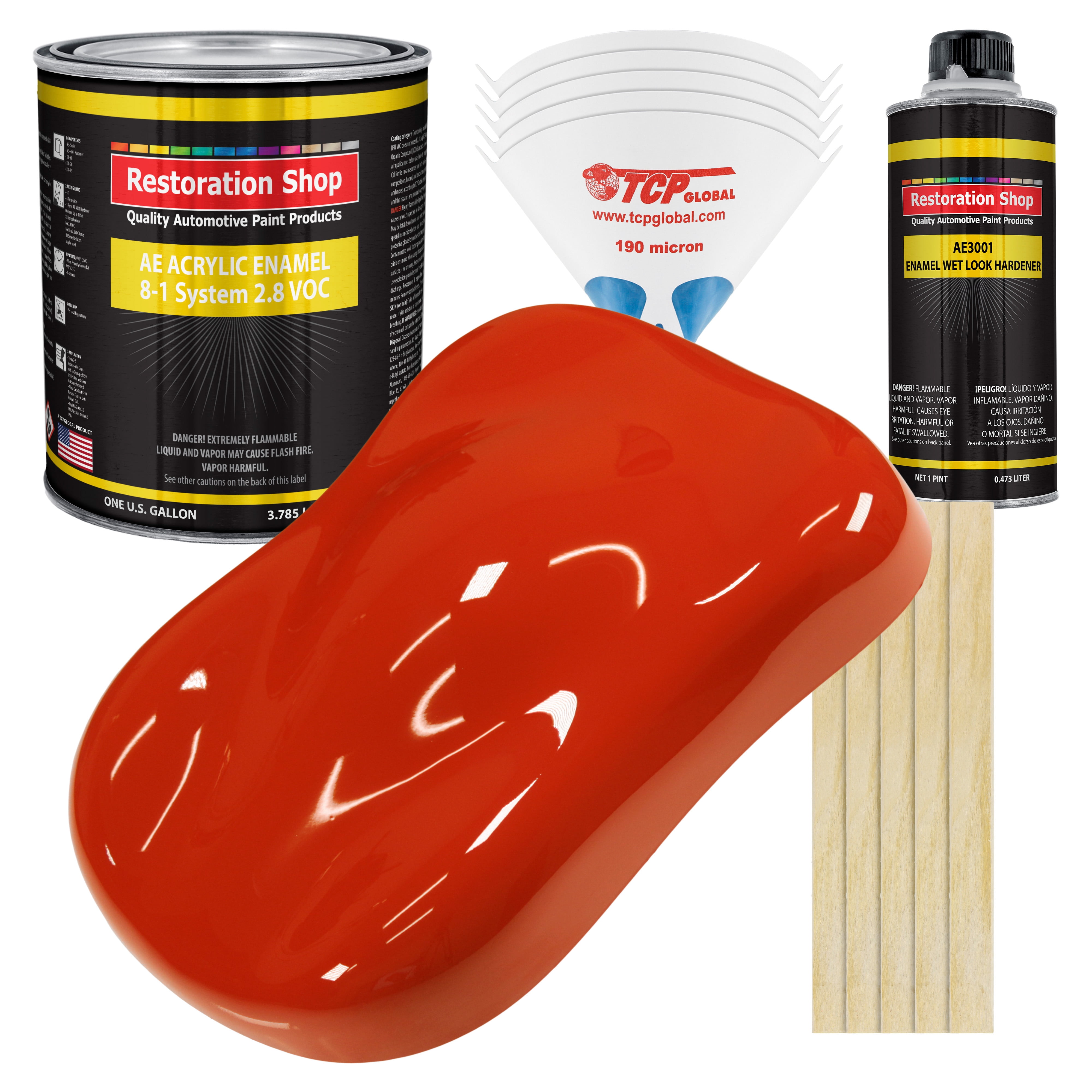 Restoration Shop Monza Red Acrylic Enamel Auto Paint Complete Gallon restoration-shop-monza-red-acrylic-enamel-auto-paint-complete-gallon