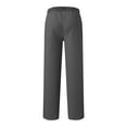 thumbnail image 5 of BXINGOHAI Womens Wide Leg Sweatpants High Waisted Baggy Lounge Pants Drawstring Athletic Flared Joggers with Pockets Dark Gray M, 5 of 7