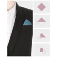 thumbnail image 3 of INSPIRE CHIC Men's Cotton Handkerchiefs Solid Color Pocket Square for Men, 3 of 4