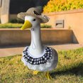 thumbnail image 5 of Porch Goose Outfits, Goose Outfits for Plastic Goose 23/17'' Lawn Patio Statue, Goose Outfits with Scarf for Summer and Spring Decoration BLACK-WHITE, 5 of 9