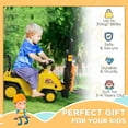 thumbnail image 6 of Aosom Sit and Scoot Ride-on Toy with Forklift Operation, Construction Toys for Kids, Forklift Toy for 3-Year-Old Boys & Girls, Imagination Toys, 6 of 9