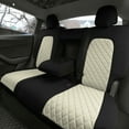 thumbnail image 2 of TLH Beige Rear Set Neoprene Custom Fit Seat Covers for 2020 - 2024 Tesla Model Y, 2 of 5
