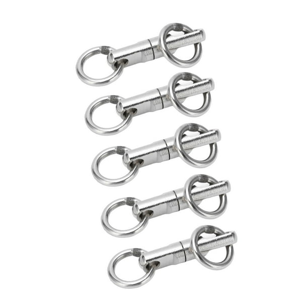 Fishing Accessories,5pcs/lot Stainless Steel Column Fishing Swivels Hook  Connector Column Type Rotary Bearing Swivel Optimal Efficiency 