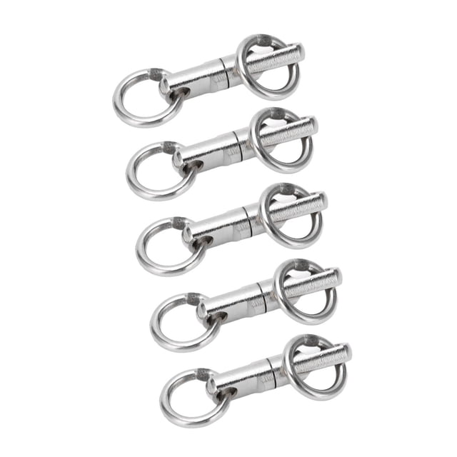 Type de Colonne Anneau Pivotant de Pêche Pivotants Crochet Connecteur Accessoires de Pêche 5pcs/lot en Acier Inoxydable Type de Colonne Anneau Roulement Pivotant de Pêche Pivots Crochet Connecteur Pêche