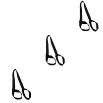3-Pack Yoga Bolsters with Adjustable Straps for Exercise, Fitness, Meditation, and Relaxation Support Mat Set