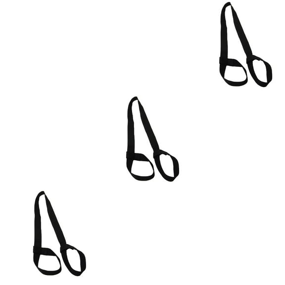 3 Count Yoga Bolsters with Adjustable Straps for Exercise, Fitness, and Meditation Support Mat Set