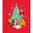 thumbnail image 3 of Disney - Mickey And Pluto Christmas Tree - Men's Crew Fleece Sweatshirt Sweatshirt, 3 of 5
