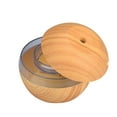 thumbnail image 4 of PureCasa Wood Grain Quiet Humidifier USB Charging, Round Humidifiers for Bedroom with LED Light, 200ml Multi-Functional Aroma Diffuser 7-Color Ambient Lights, 1PC, Khaki, 4.3"x4.3"x3.5", 4 of 9