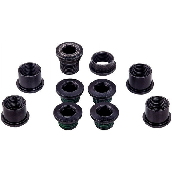 SRAM 5-Arm Hidden Bolt Road Crank Chain Ring Bolt Kit for 1x Crankset, Steel, Black
