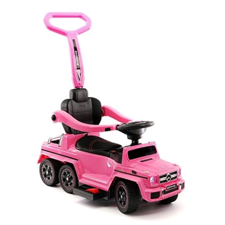 Moderno Kids Mercedes G63 Amg 6x6 Toddler Push Car Stroller Convertible To Foot To Floor Toy Or Battery Powered Children Electri