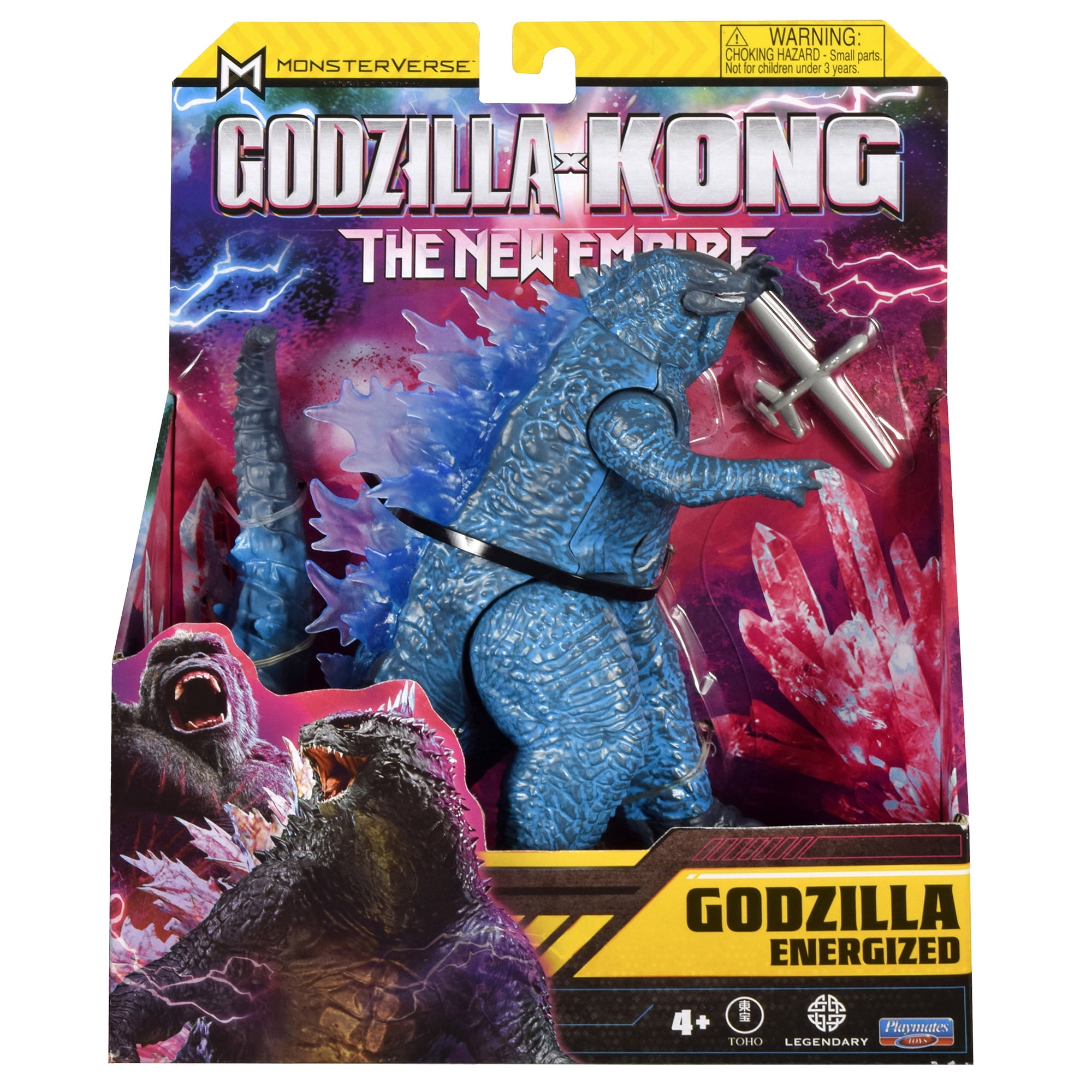 Godzilla x Kong: 6" Energized Godzilla Figure with Battle Drone Accessory by Playmates Toys