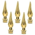 thumbnail image 4 of Raindrops Golden Flagpole Finial with Pointed Shape for Outdoor Decoration Durable PP Material 5 Pieces, 4 of 8