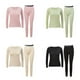 thumbnail image 4 of sweethay 1 Juego de ropa interior térmica para mujer, antiestático, para invierno y otoño, a prueba de viento, cuello redondo, manga larga, ropa de Ropa interior Negro L sweethay AP013750-10, 4 of 6