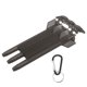thumbnail image 2 of Estuche de dardos ABS negro de almacenamiento compacto para jugadores en movimiento con 3 fundas y hebilla de aluminio para colgar, 2 of 8