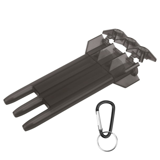 M Buder Caja de Dardos Portátil Universal Estuche de ABS con Hebilla de Aleación de Aluminio Negro