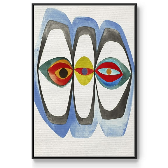 Magic Tricks IV Framed Premium Gallery Wrapped Canvas - Ready to Hang - 17 x 25 - Black Floating Frame