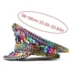 thumbnail image 3 of Rhinestone Adult Military Hat with Rivet Carnivals Party Hat Adult Music Festivals Captain Hat Adult Birthday Hat Silver, 3 of 5