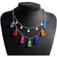 thumbnail image 4 of Collier Ours en Gélatine Mignon 7 Couleurs Pendentif en Résine Coloré pour Femmes Filles, 4 of 6