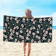 thumbnail image 1 of Sentmoon Serviette de Plage en Microfibre Serviette de Bain Colorée Super Légère Serviette de Plage Résistant au Sable Serviette Polyvalente pour les Voyages Piscine 30 X 60 Pouces Offres de la Prime de Dégagement de Jour, 1 of 8