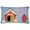 Tan, variant on Dog House Collection Poodle Silver Canvas Fabric Decorative Pillow