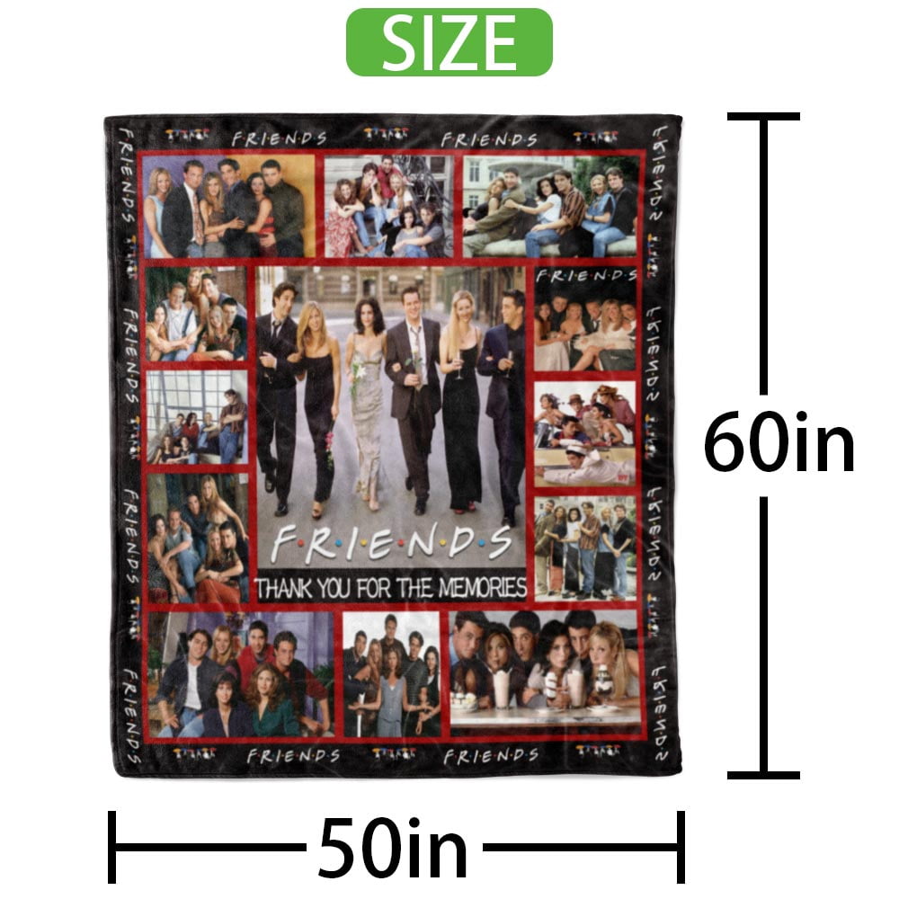 Friends TV Show Throw Blanket Gifts for Fans Girls Boys Women Hoodie Him Bed 50x60