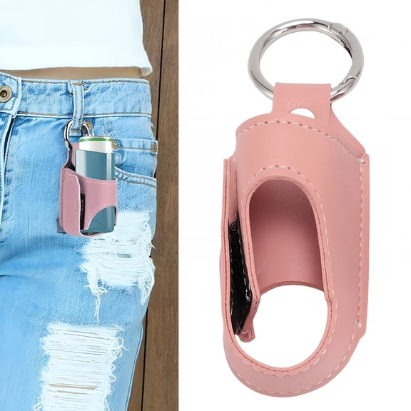 GASTROPOD Portable storage of the asthma inhaler bracket | Pink | Inhaler Holder Portable Storage Protective PU Leather Inhaler Case For Travel