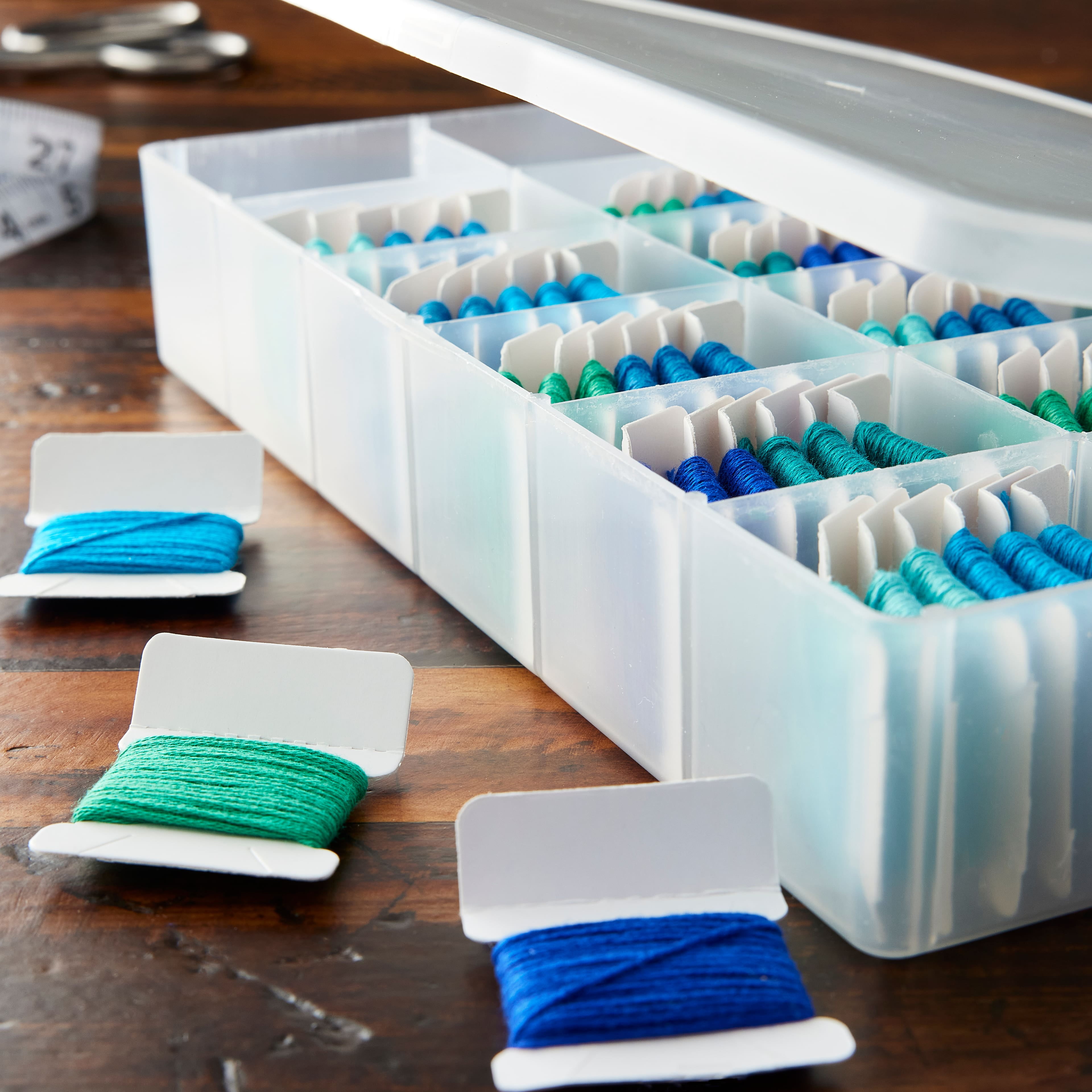12 Pack: Embroidery Floss Organizer Kit by Loops & Threads, Size: 10.625 x 7.125 x 1.75