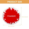 thumbnail image 2 of 1Pcs Ceramic Strawberry Plate for Western Food and Pasta Red Round Kitchen Food Dish, 2 of 8