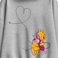 thumbnail image 2 of Winnie the Pooh - Piglet and Pooh Bee Heart Oversized Fleece Hoodie Sweatshirt, 2 of 4