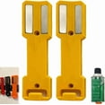 thumbnail image 1 of 2-PCS Magnetic Aerosol Can Holder, Double-Sided Powerful Magnet Bottle Holder, Spray Can Wall Mount Organizer Paint Can Bottle Rack for Garage,Toolbox, Workspac,Yellow, 1 of 4