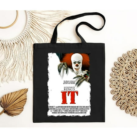 vintage ZZZ-Clothings  IT - Movie Poster Inspired Black Tote Bag-TH18612