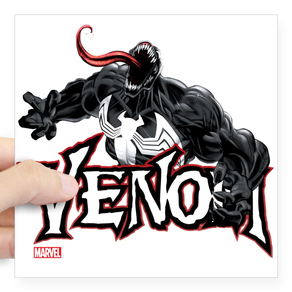 CafePress - Venom Logo Square Sticker 3 X 3 - Square Sticker 3" x 3