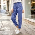 thumbnail image 6 of Womens Stretchy Mid Rise Barrel Pants Vintage Baggy Pants with Pockets for Trendy Y2k Daily Casual Outfits, 6 of 7