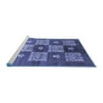 thumbnail image 2 of Ahgly Company Machine Washable Indoor Rectangle Oriental Blue Industrial Area Rugs, 6' x 9', 2 of 4