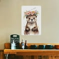 thumbnail image 5 of Otter with Flower Crown Nursery Aluminum Sign – Cute and Playful Decor for Baby’s Room, Girl’s Room, Playroom – Ideal Gift for Nature-Inspired Spaces 12x16 inch, 5 of 8