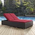 thumbnail image 2 of Convene Double Outdoor Patio Chaise - Espresso Orange, 2 of 6