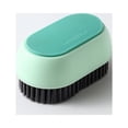 thumbnail image 3 of Contrast Color Plastic Soft Shoe Brush Cleaning Brush Set Household Multi-Function Laundry Brush Long Handle Shoe Polish Plastic Tool Brush Green, 3 of 4