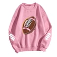 thumbnail image 4 of TaTaai Women Baseball Print Crew Neck Long Sleeve Drop Shoulder Top Hoodie Ladies Spring Autumn Daily Commute Street Wear Soft Comfortable No Fading Machine Washable Stylish Top Gift, 4 of 4