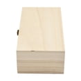 thumbnail image 6 of YLLSF Rectangular Wooden Storage Box Retro Buckle Wooden Box Clamshell Wooden Gift Box, 6 of 8