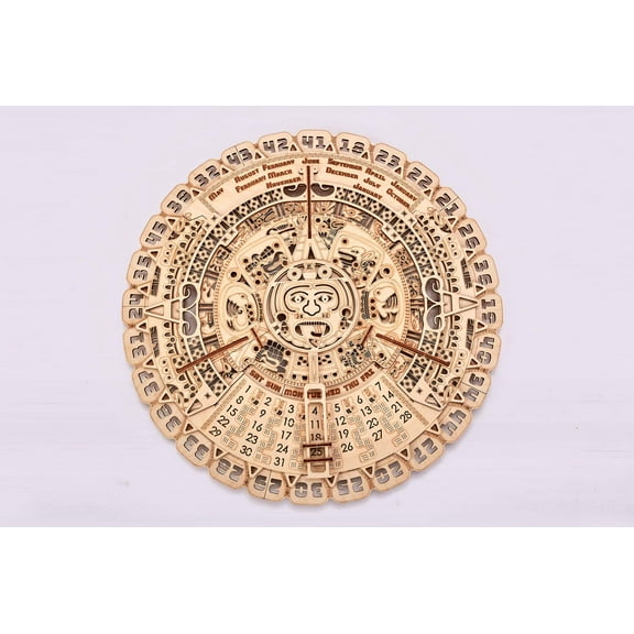 Mayan Calendar Wooden 3D Puzzle No Glue!