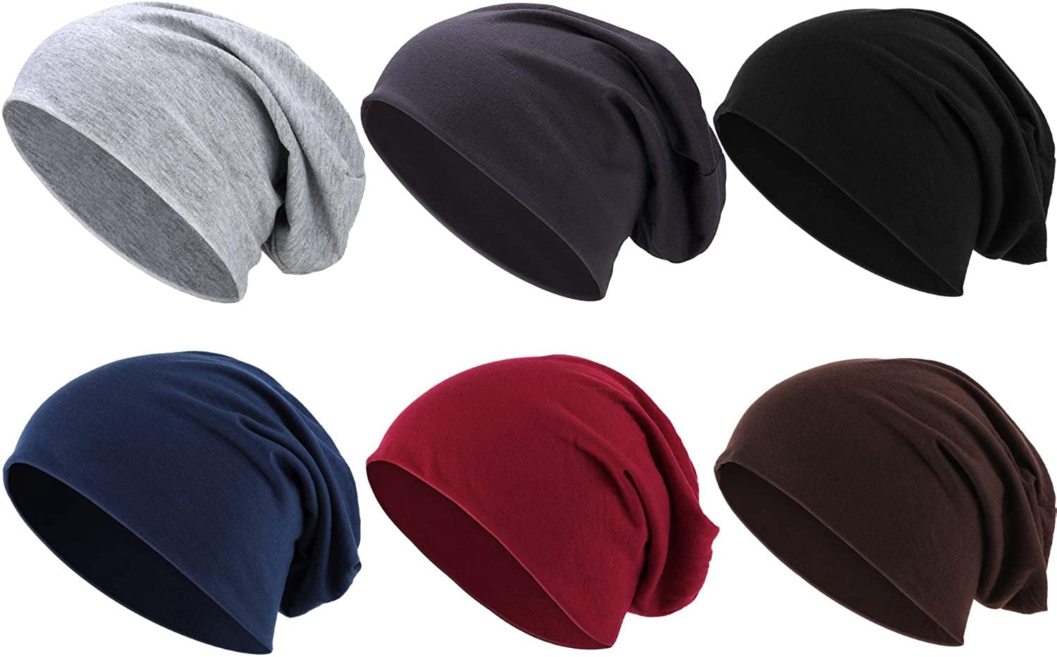 Thin Knit Slouchy Beanies Cap Chemo 