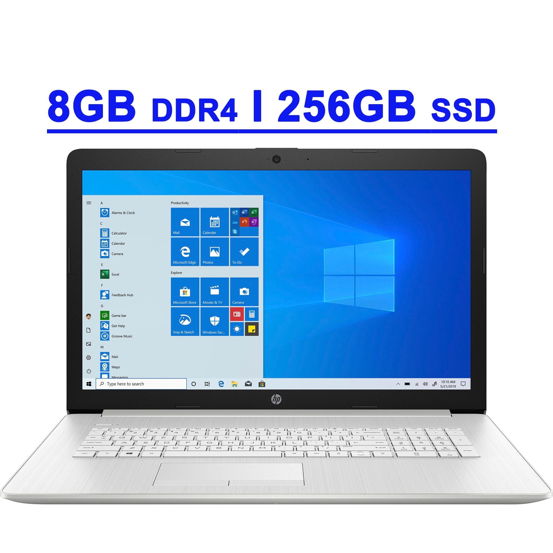HP Notebook 15 Premium Business Laptop 15.6” diagonal HD Display Intel  Pentium Gold 6405U Processor 4GB RAM 128GB SSD Intel UHD Graphics HDMI  USB-C 