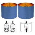 thumbnail image 1 of Lamp Shade JNIBOAO, batería negra, 2 unidades, color dorado mediano, 30 x 23 cm, 1 of 7