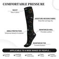 thumbnail image 2 of Pofeuu Dinosaur Print Compression Socks for Women & Men Circulation - Best Support for Nurses,Running,Athletic,Sports, 2 of 7