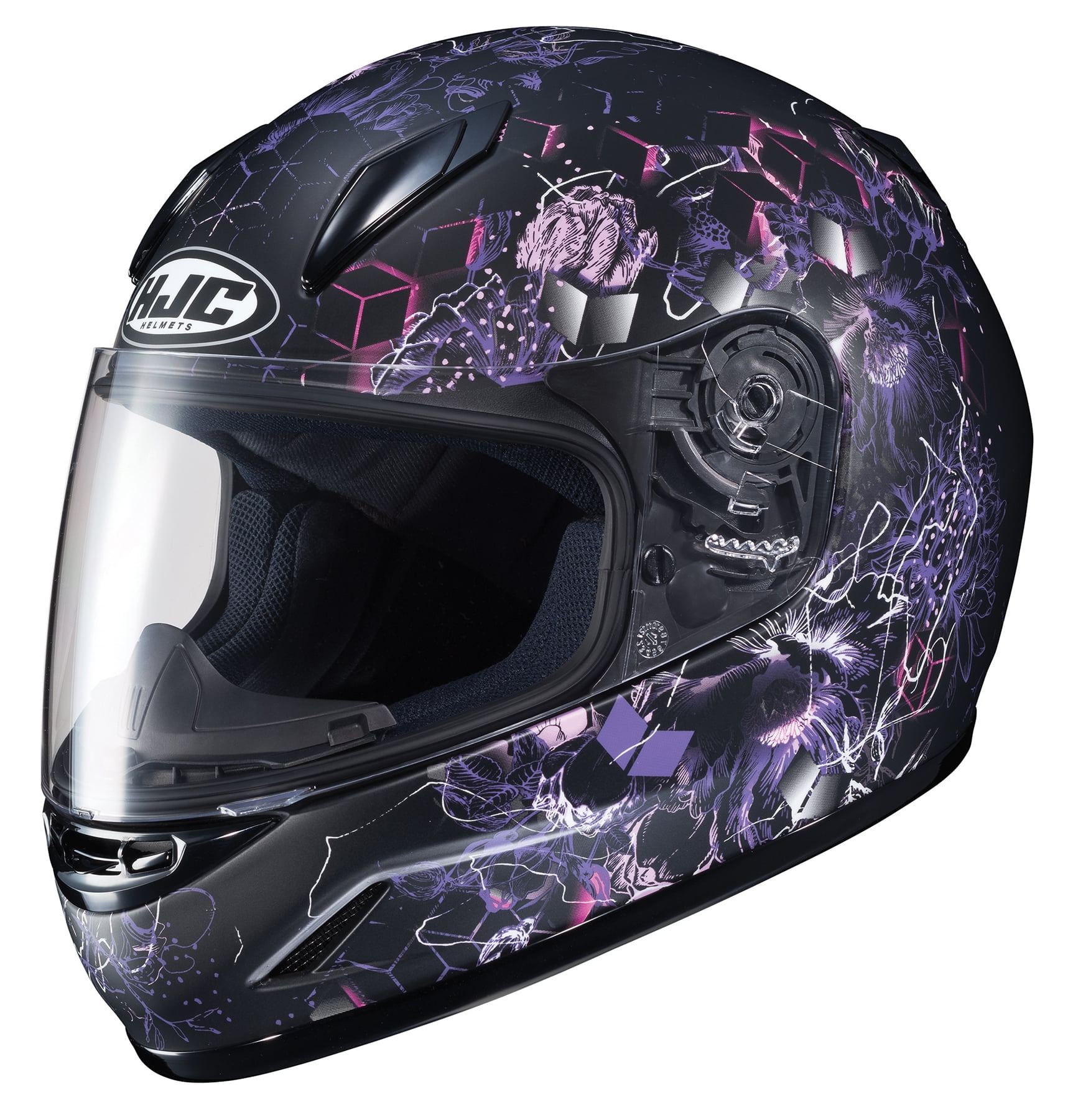 HJC CL-Y Full Face Motorcycle Helmet Vela Black/Pink New Smaller Sizes 