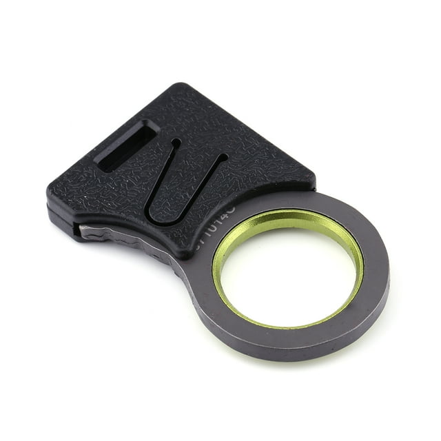 Mini herramienta EDC para supervivencia al aire libre, gancho, cuchillo, cinturón de regazo, llavero con agarre para pulgar
