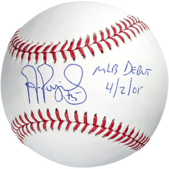 Albert Pujols St. Louis Cardinals Autographed Baseball with "MLB Debut 4-2-01 - Fanatics Authentic Certified